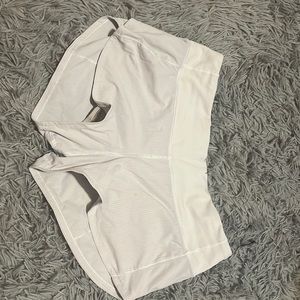 White lululemon speed ups size 4 high rise.